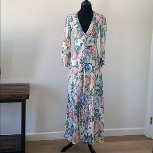 Verity Plunge Long Dress by Zimmermann